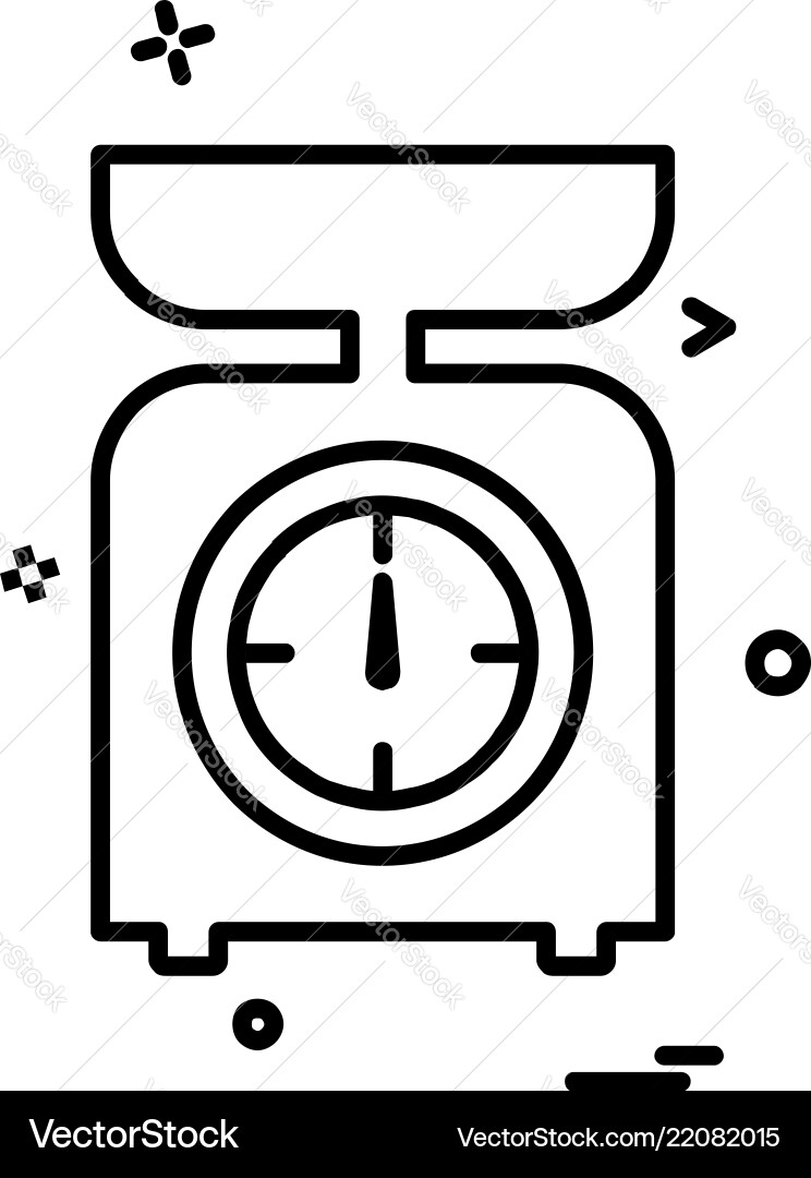 Weight machine icon design Royalty Free Vector Image