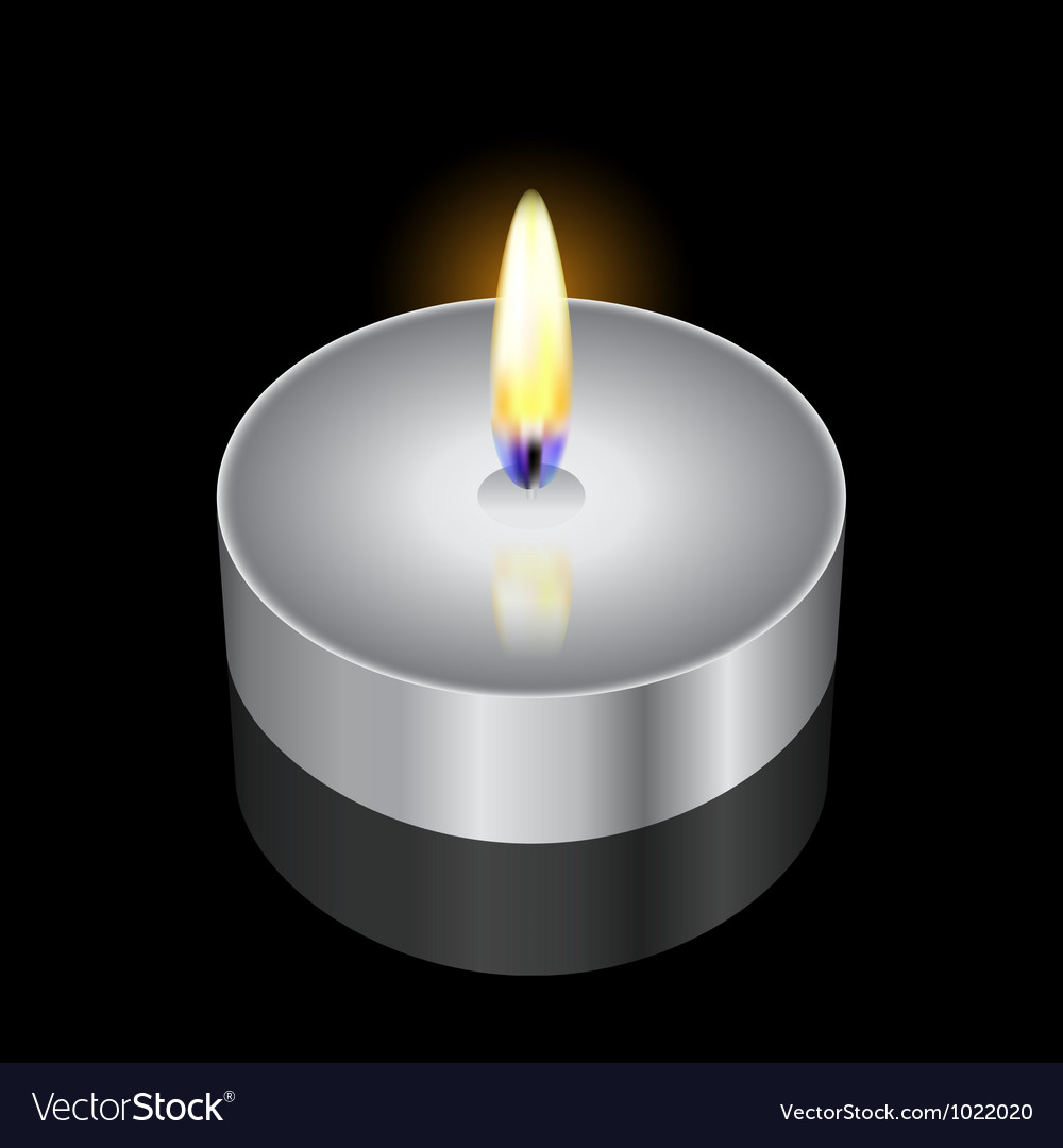 Remembrance Candle Royalty Free Vector Image Vectorstock