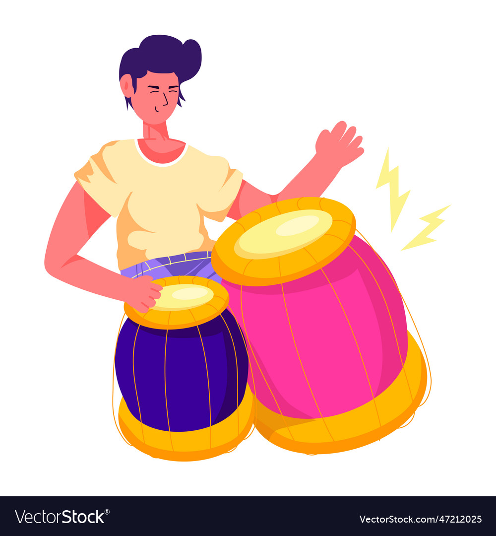 Tabla player Royalty Free Vector Image - VectorStock