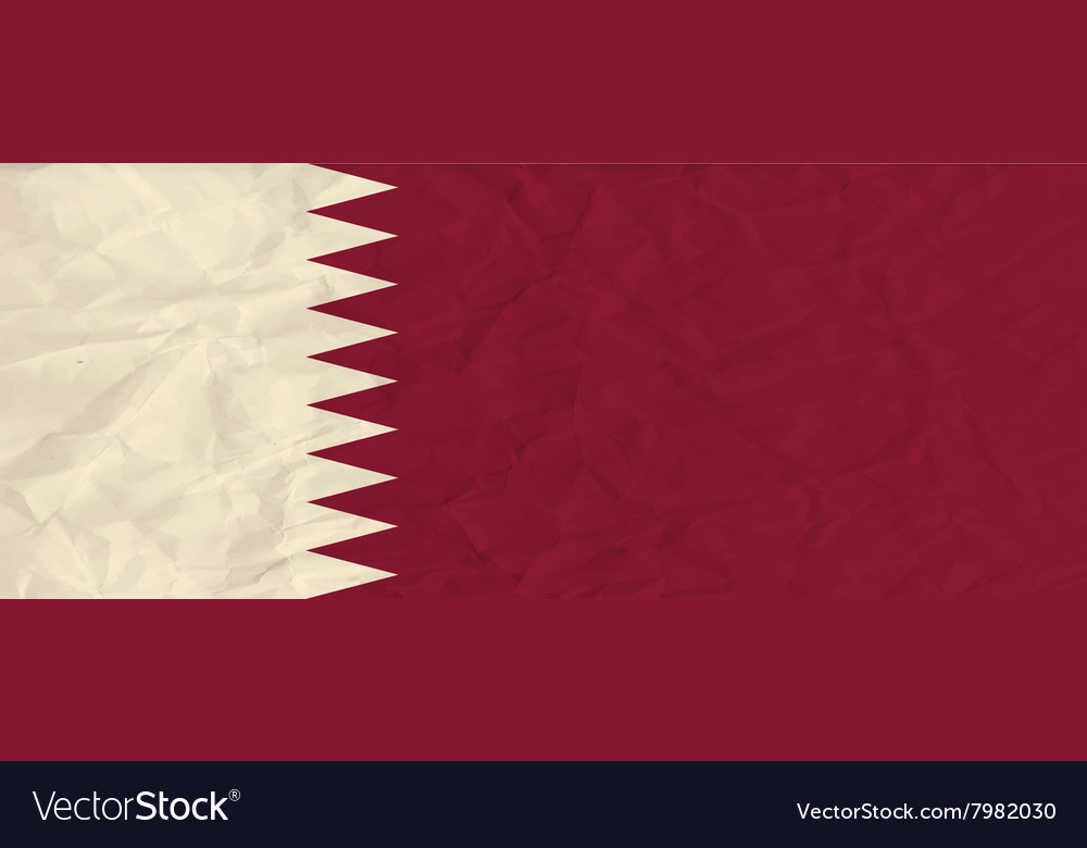 Qatar paper flag Royalty Free Vector Image - VectorStock Qatar paper flag Royalty Free Vector Image - VectorStock