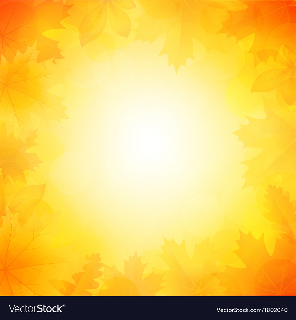 Autumn background Royalty Free Vector Image - VectorStock