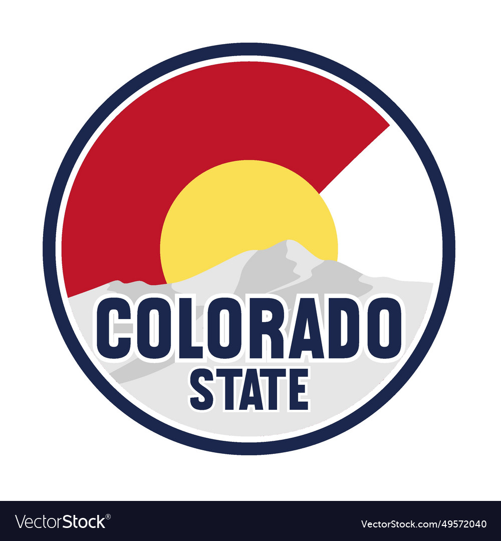 Colorado state united states of america Royalty Free Vector