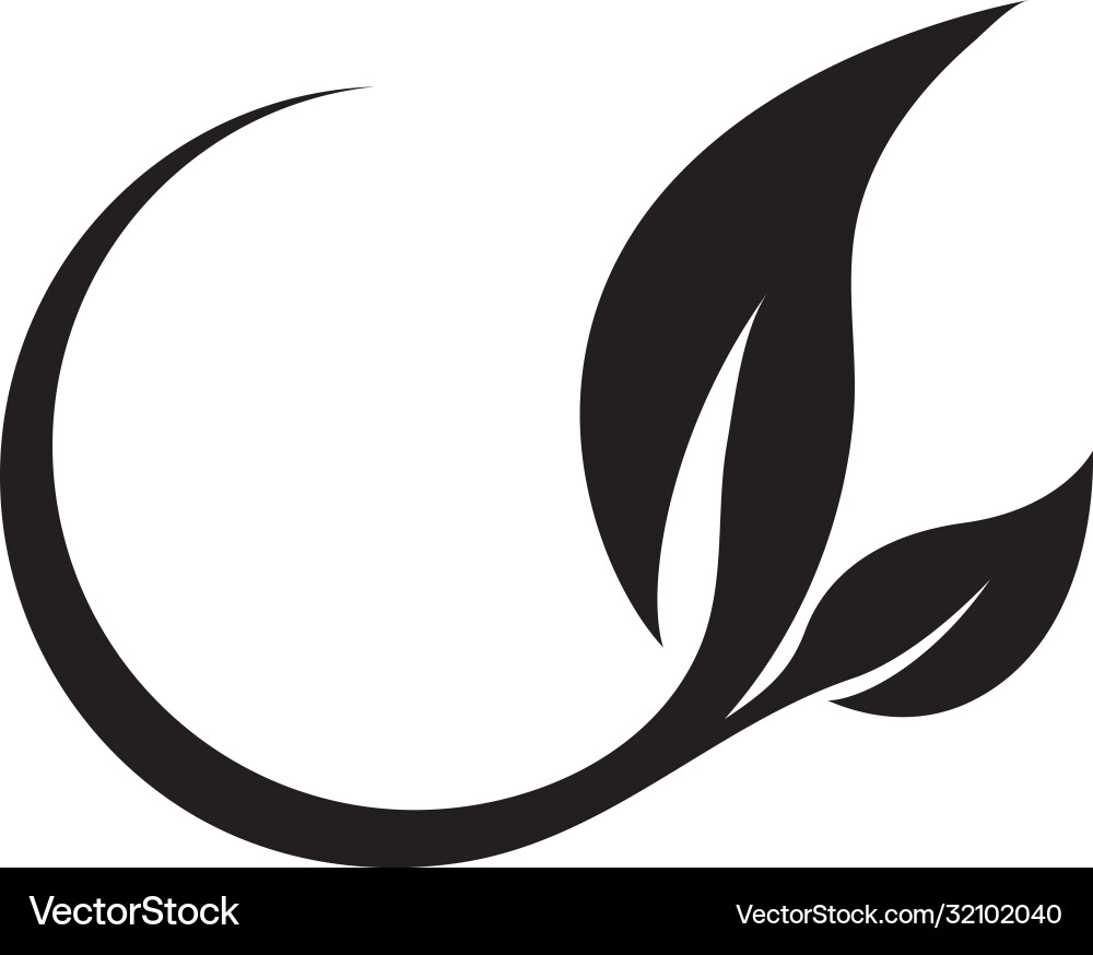 Leaf icon logo Royalty Free Vector Image - VectorStock
