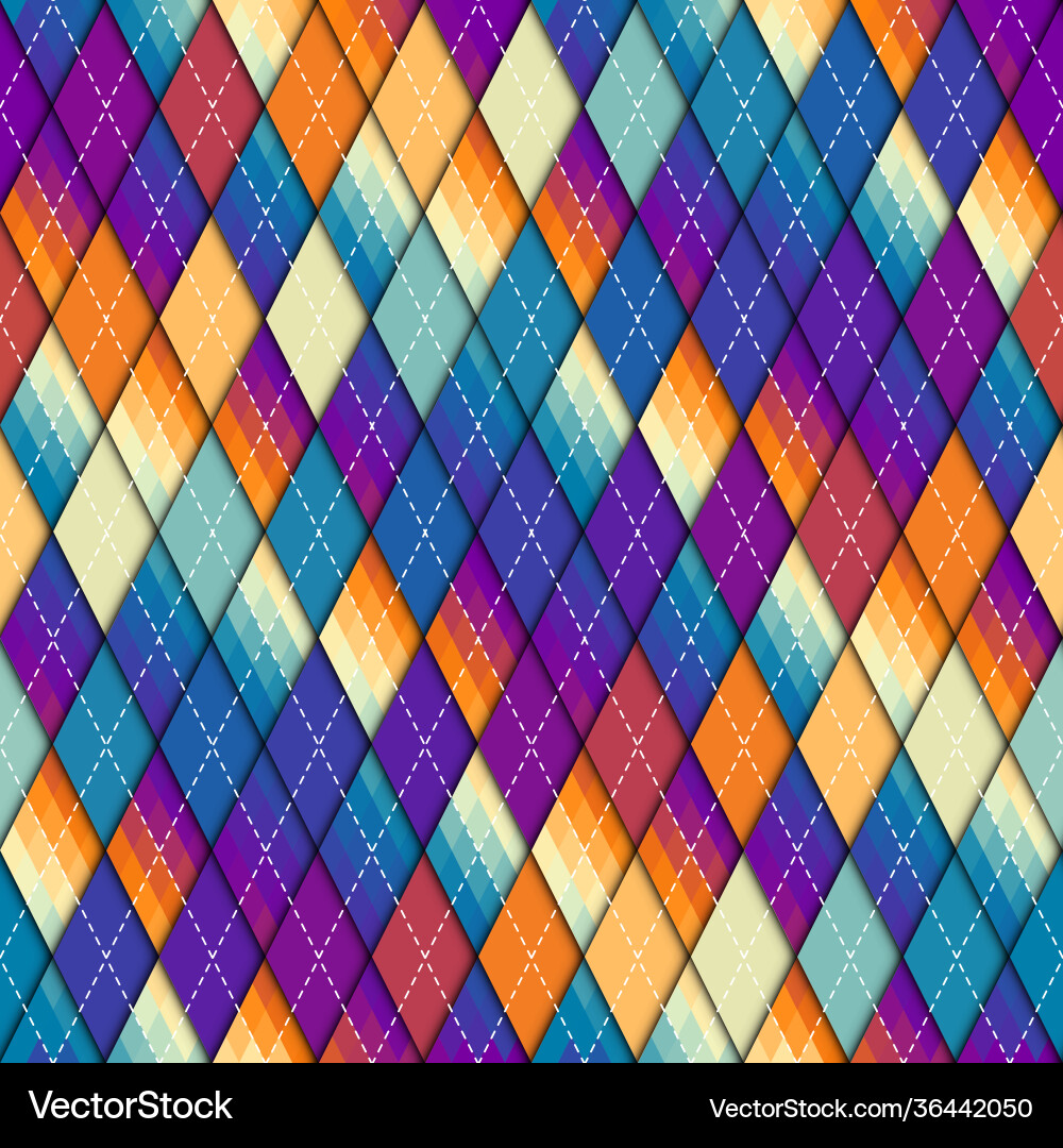 Argyle seamless pattern background pattern Vector Image