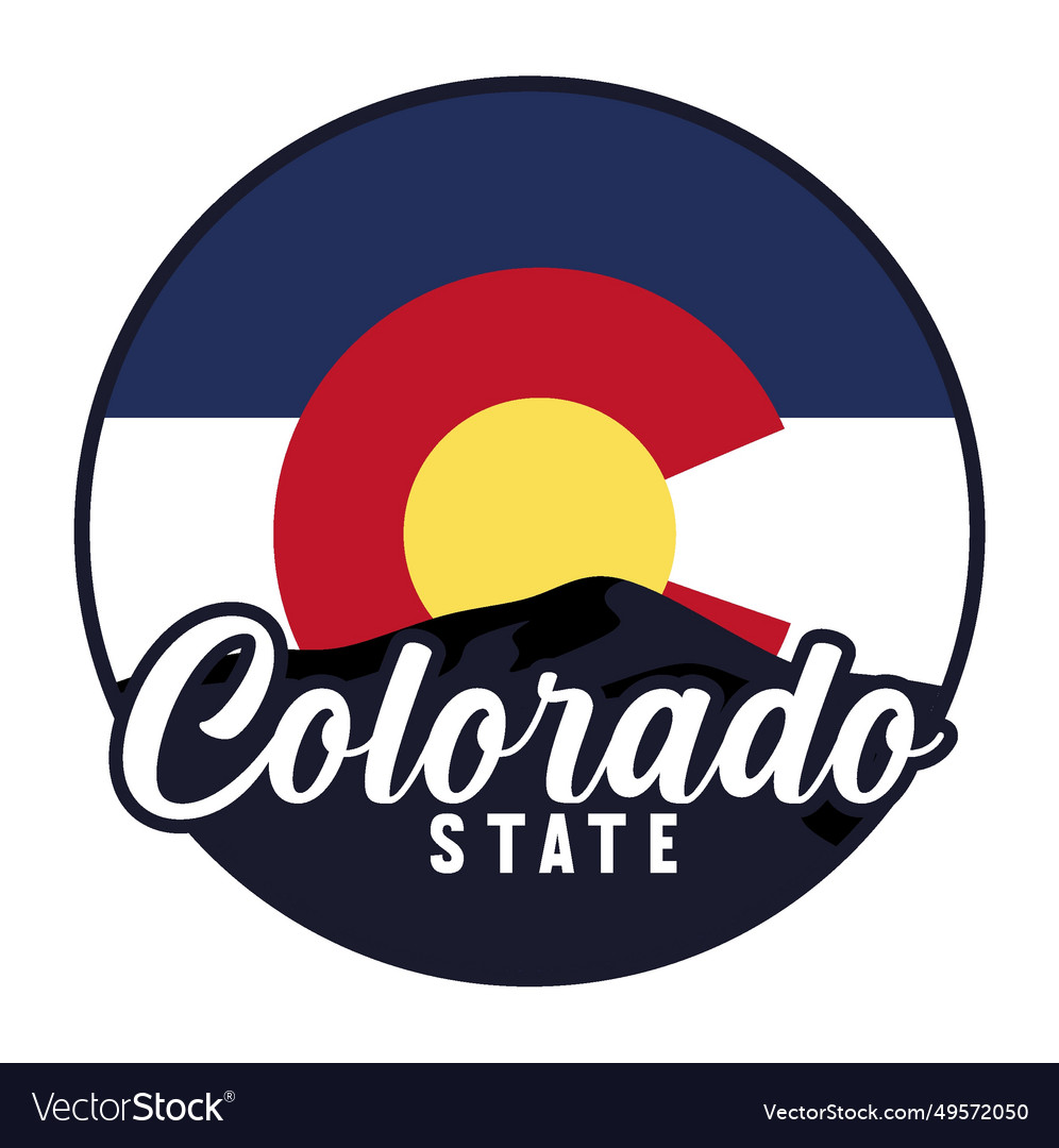 Colorado state united states of america Royalty Free Vector