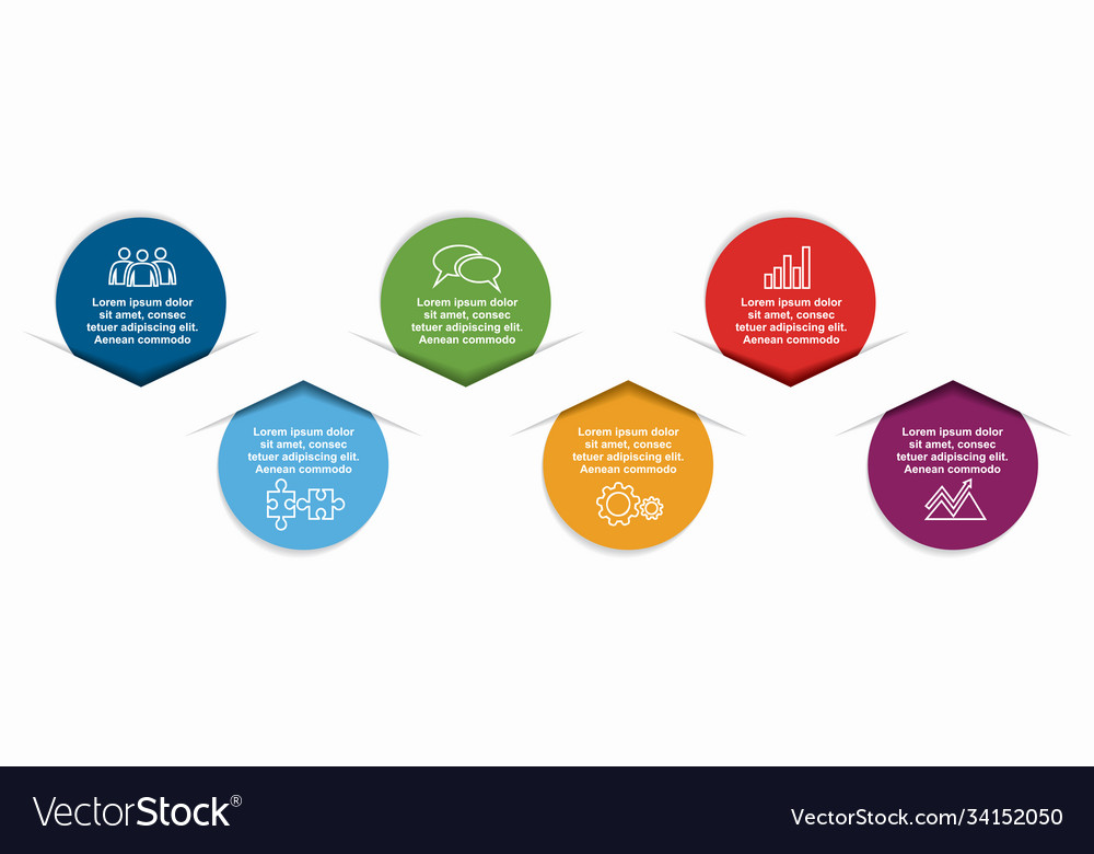 Infographic design template with place for your Vector Image image.