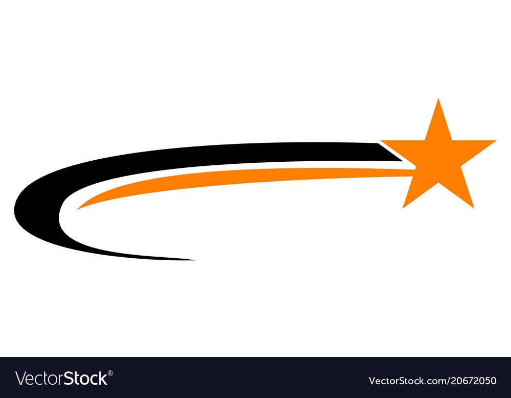 Star Swoosh Royalty Free Vector Image Vectorstock