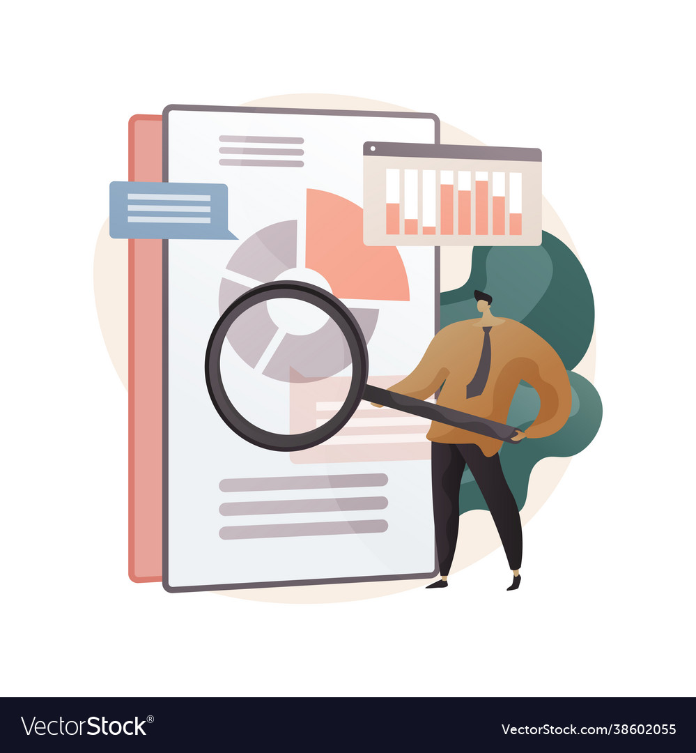 Business analysis abstract concept Royalty Free Vector Image