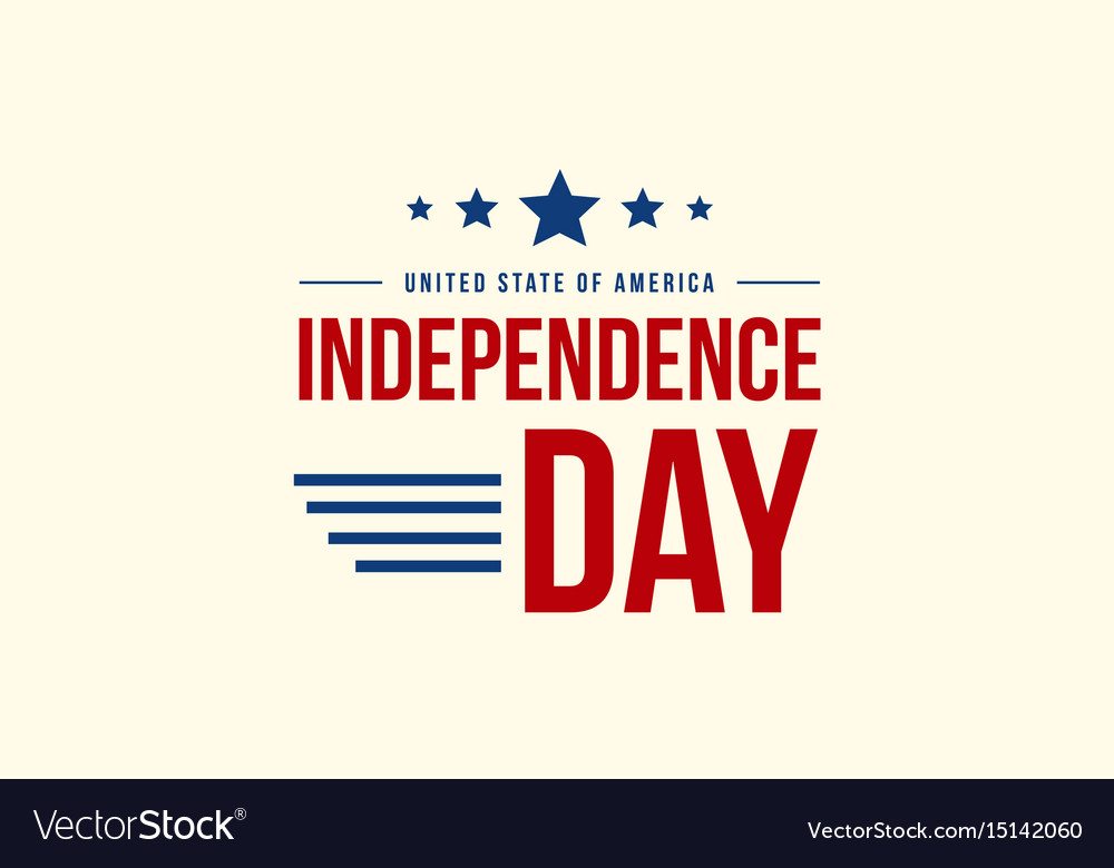 Collection Independence Day Celebration Style Vector Image