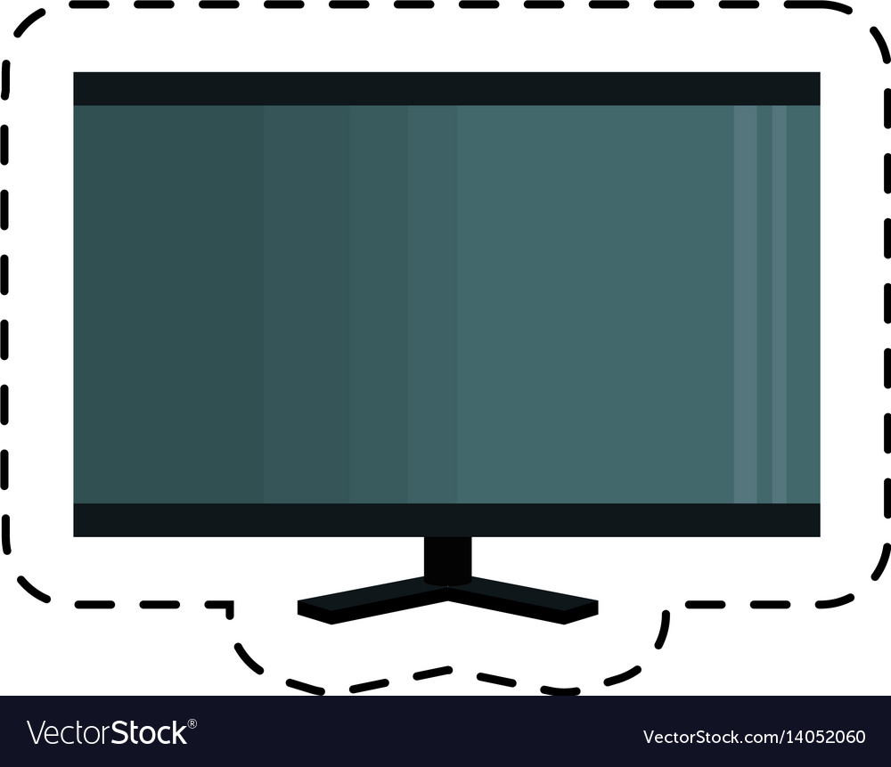 computer desktop with template icon royalty free vector