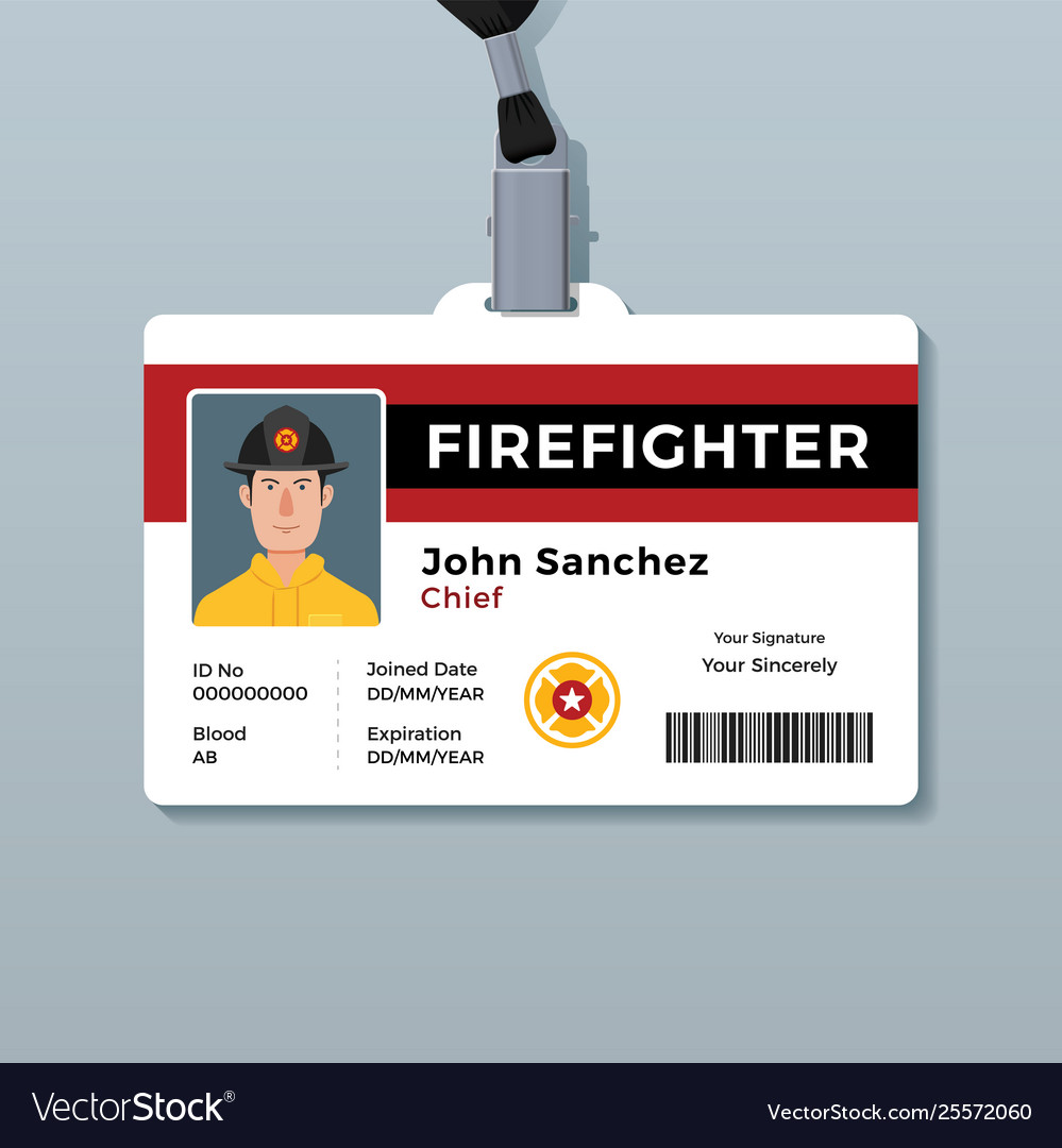 Firefighter id outlet tags