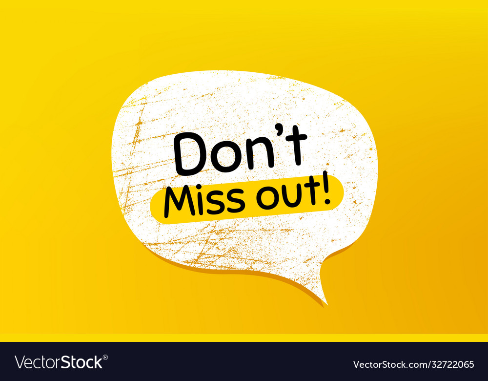 Dont miss out special offer price sign Royalty Free Vector