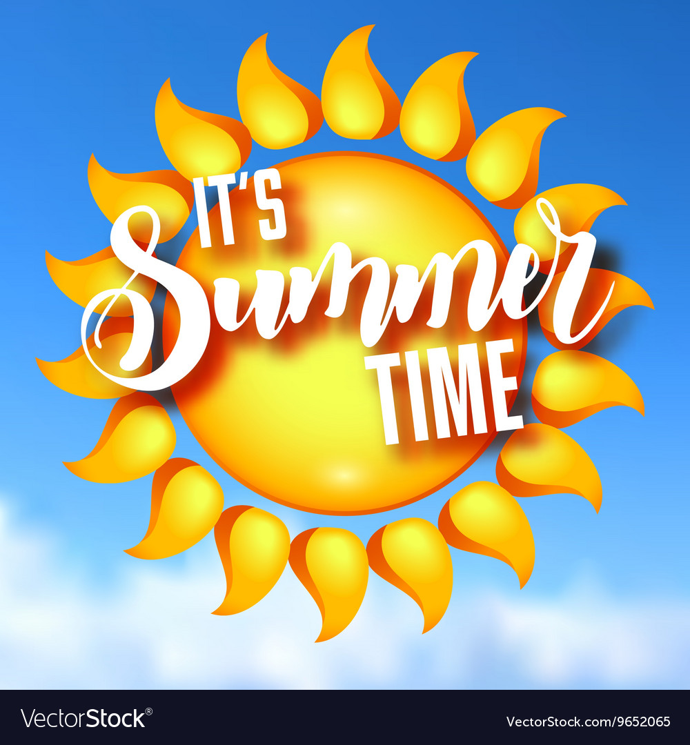 Its summer time Royalty Free Vector Image - VectorStock