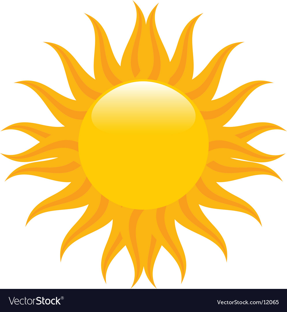 Summer sun Royalty Free Vector Image - VectorStock