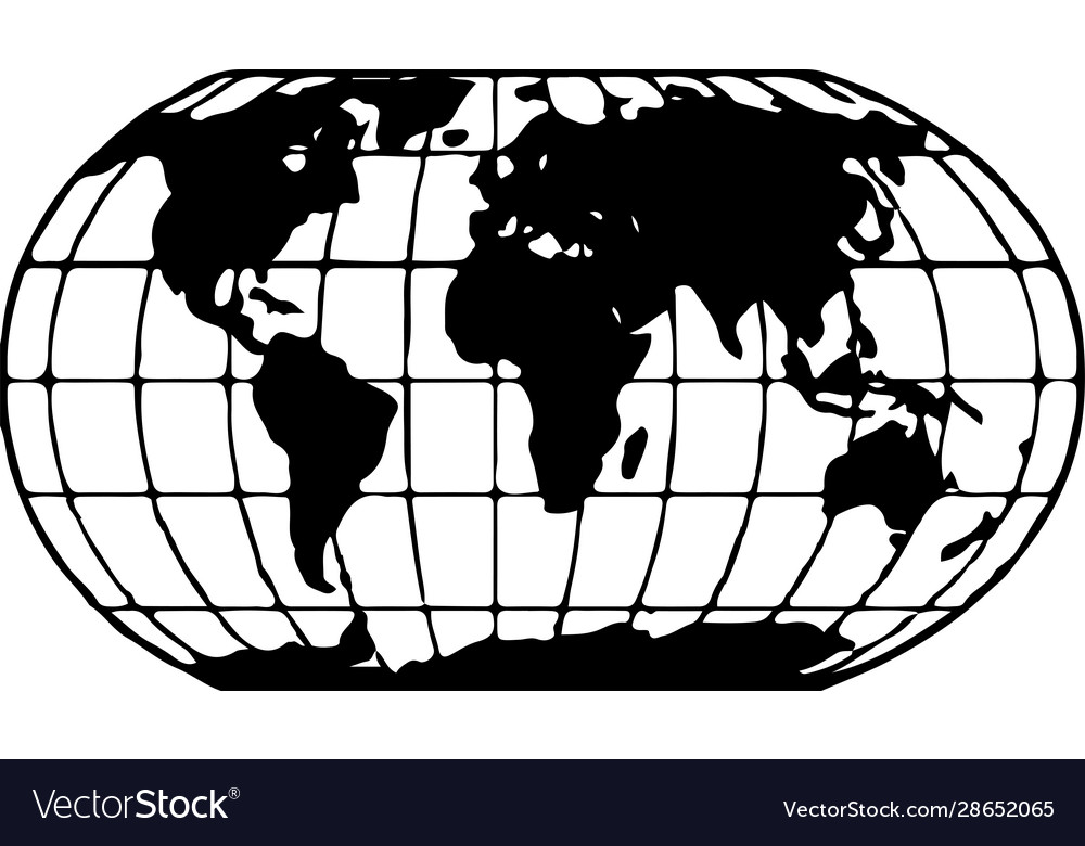 World Map Isolated On White Background Royalty Free Vector White Background Royalty Free Vector