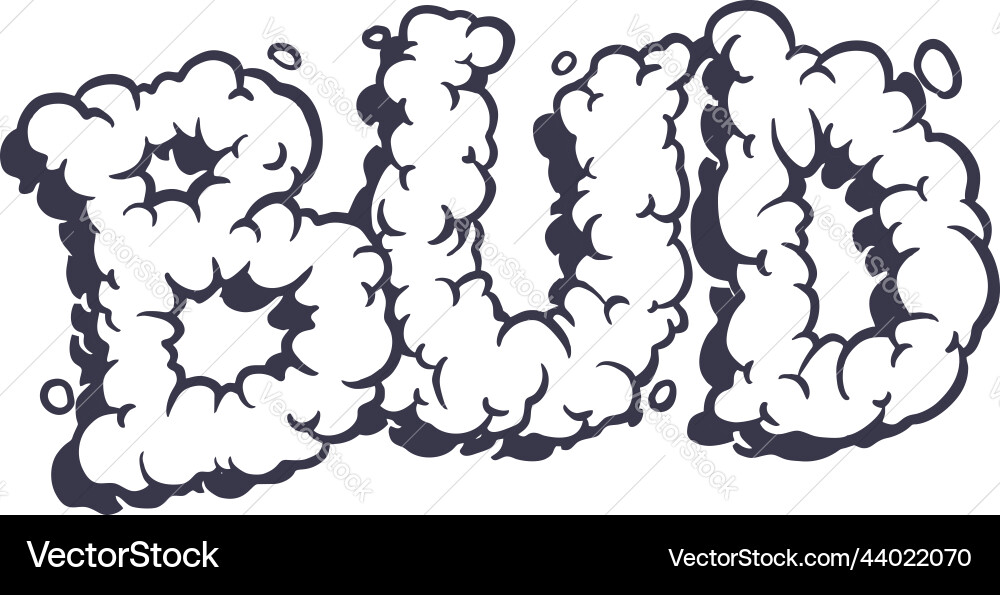 Cannabis bud lettering words silhouette Royalty Free Vector