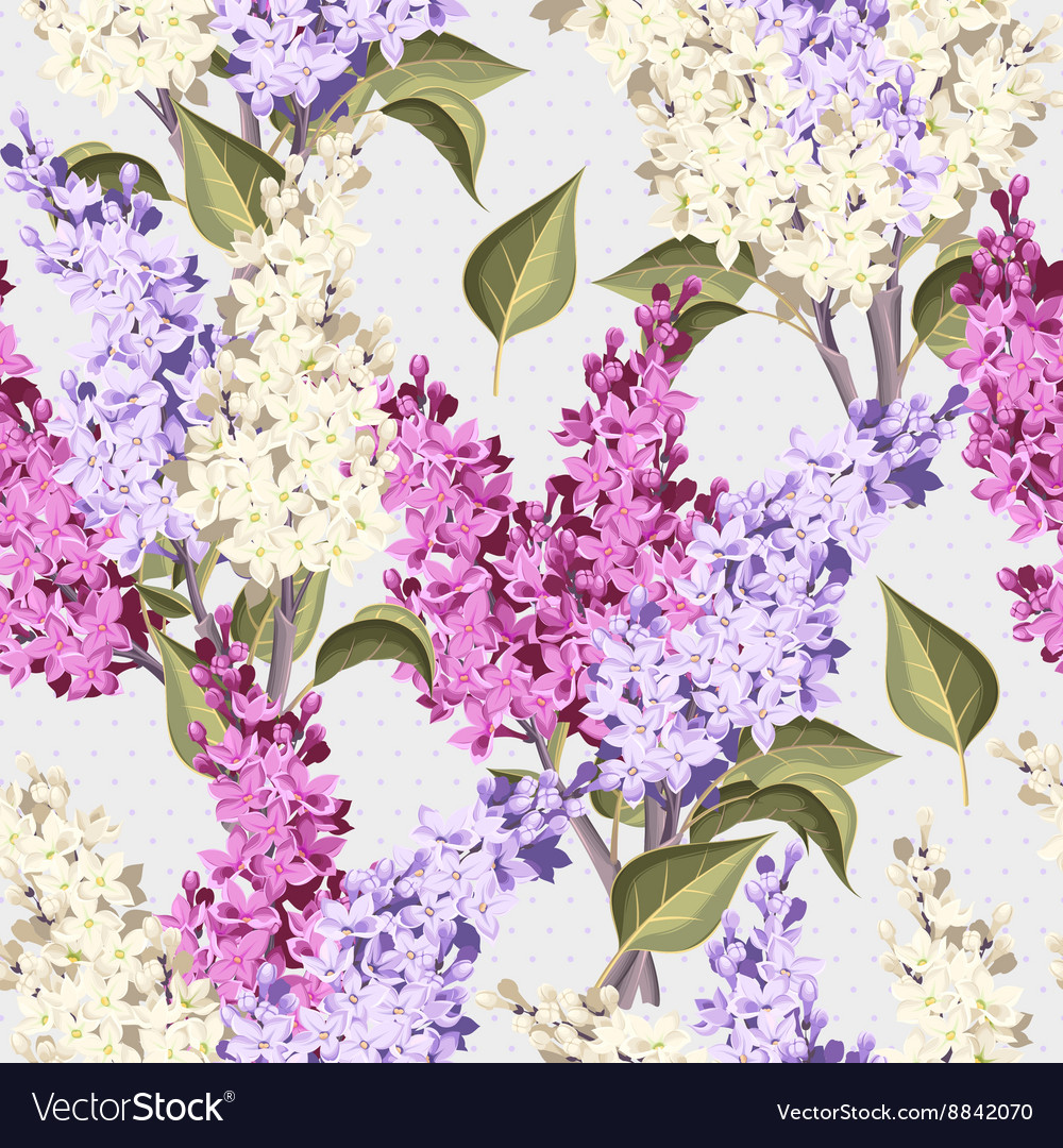 Vintage lilac seamless Royalty Free Vector Image