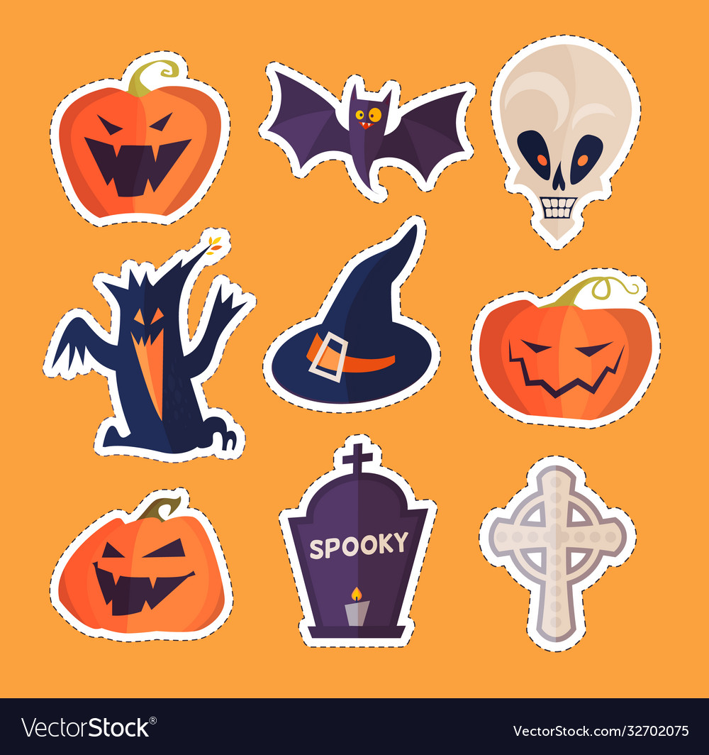 Clings Paper Paper & Party Supplies Spooky Halloween stickers etna.com.pe