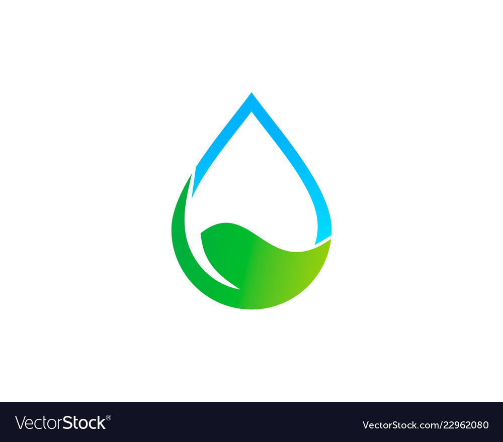 Care water logo icon design Royalty Free Vector Image