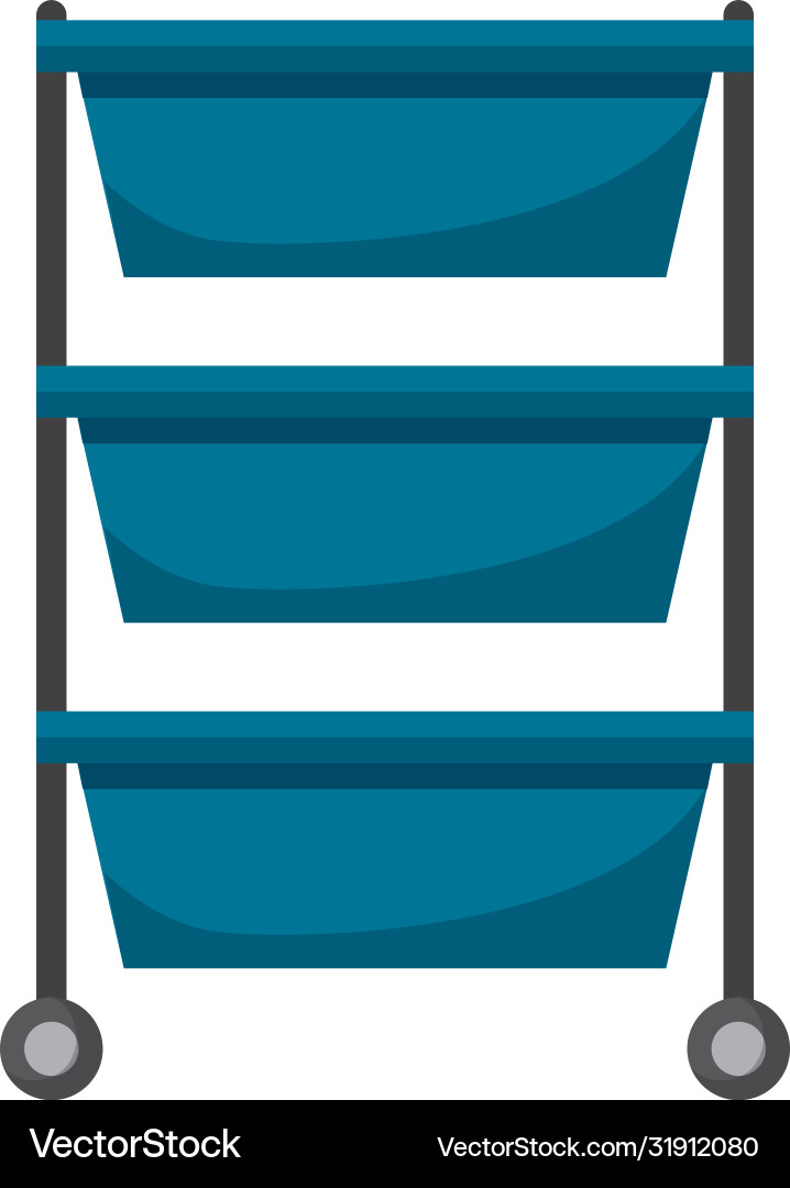 Isolated medical cart design Royalty Free Vector Image