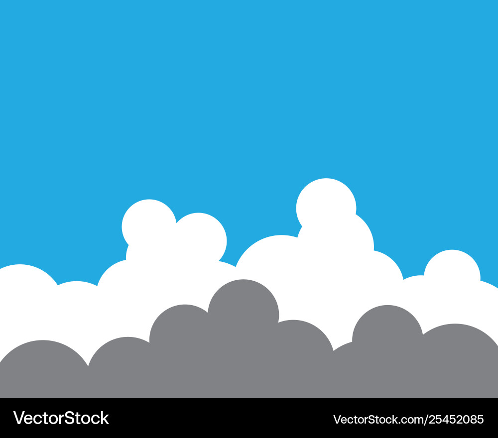 Blue sky with cloud background Royalty Free Vector Image