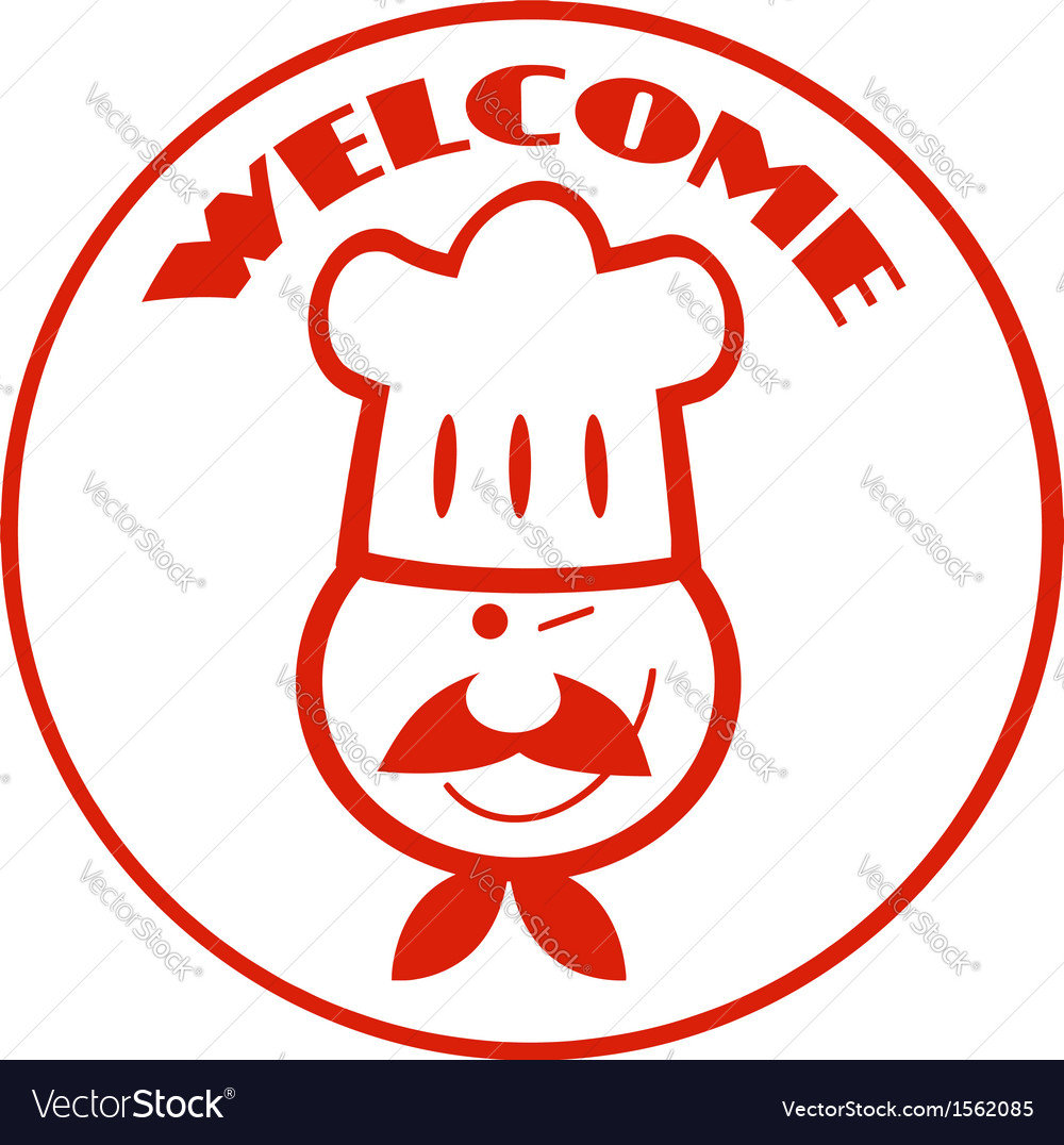 Cartoon chef logo Royalty Free Vector Image - VectorStock Cartoon chef logo Royalty Free Vector Image - VectorStock