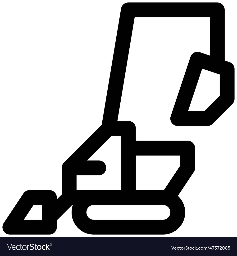 Used of backhoe in variety construction works Vector Image