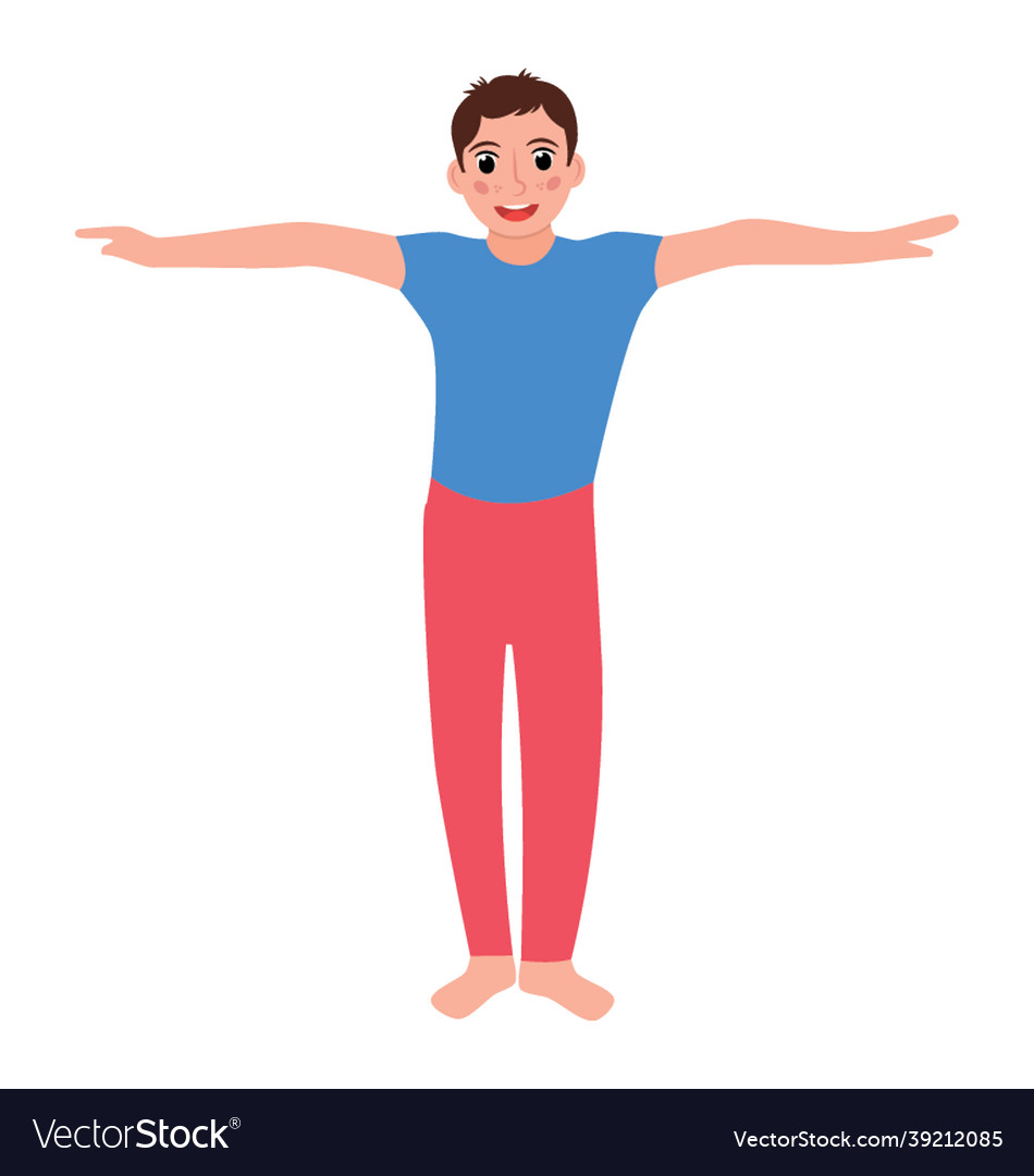 Warrior pose Royalty Free Vector Image - VectorStock