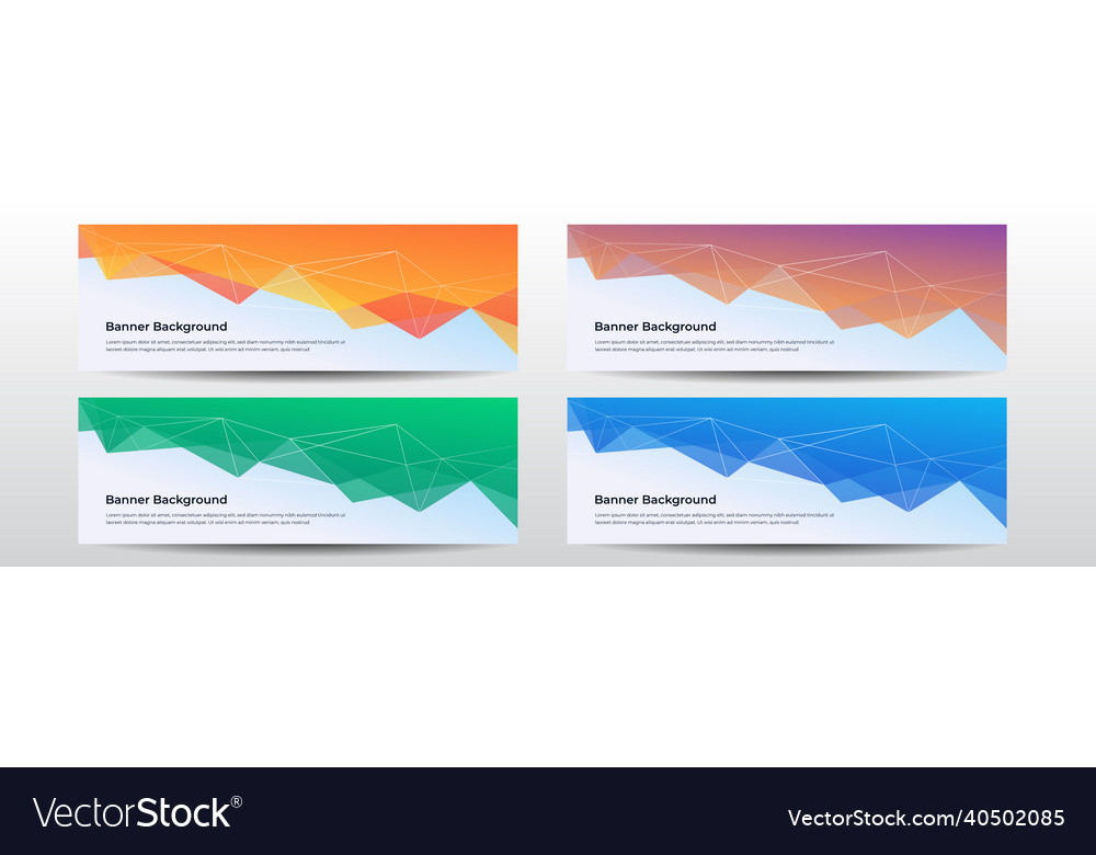Web banner design template header for site Vector Image