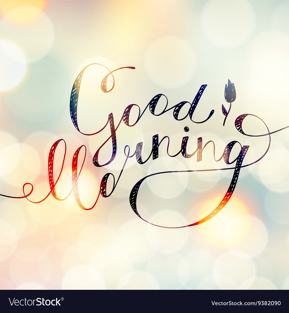 good-morning-text-royalty-free-vector-image-vectorstock