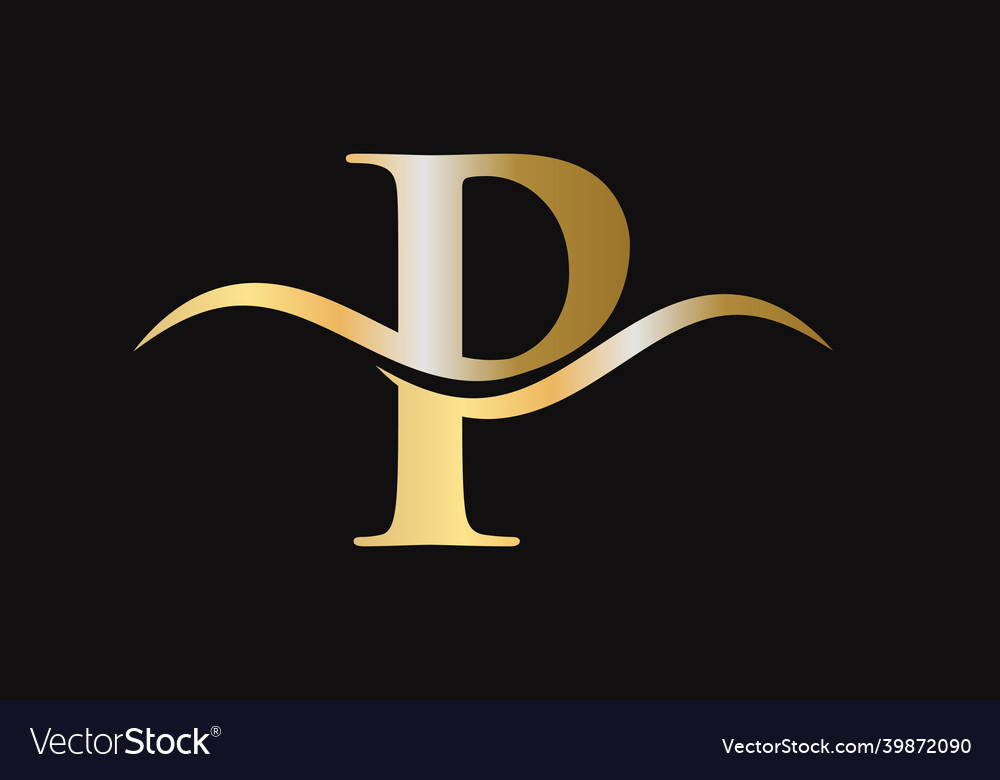 P Logo For Luxury Branding Elegant And Stylish Vector Image