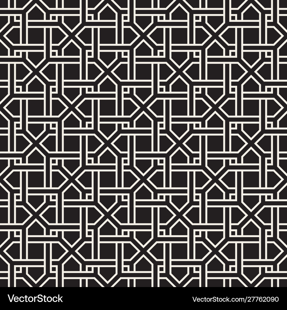 Seamless pattern modern abstract lattice Vector Image