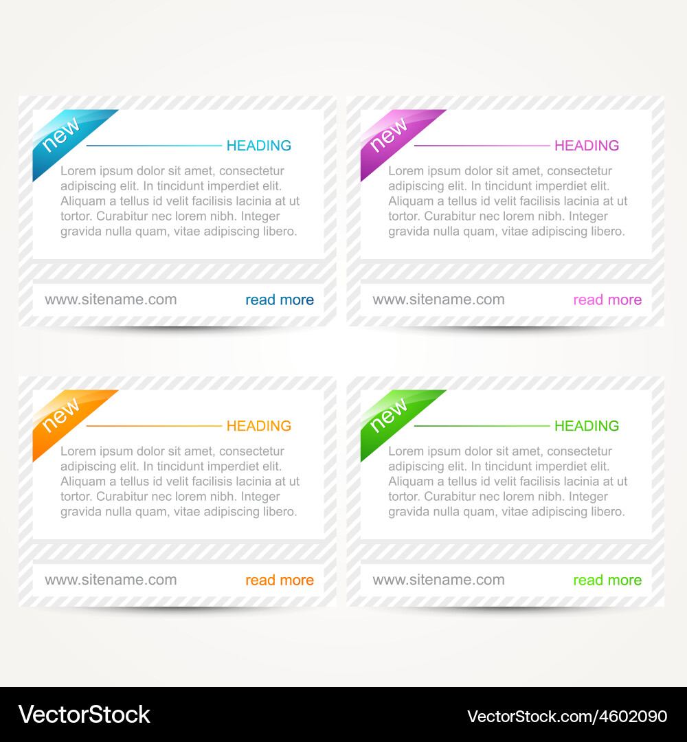 Web elements Royalty Free Vector Image - VectorStock