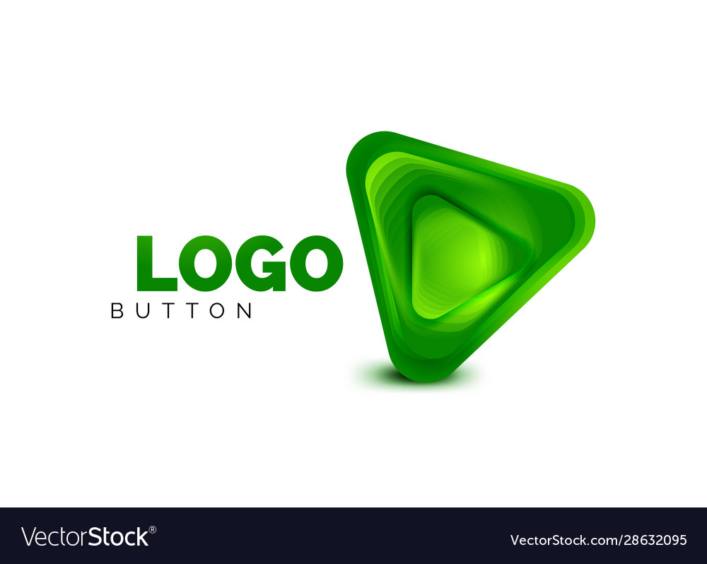 Play arrow or download button icon minimal Vector Image