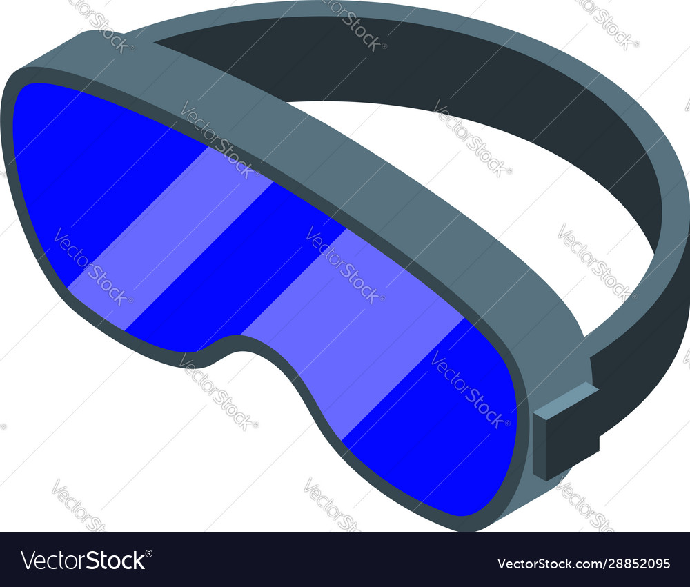 Ski goggles icon isometric style Royalty Free Vector Image