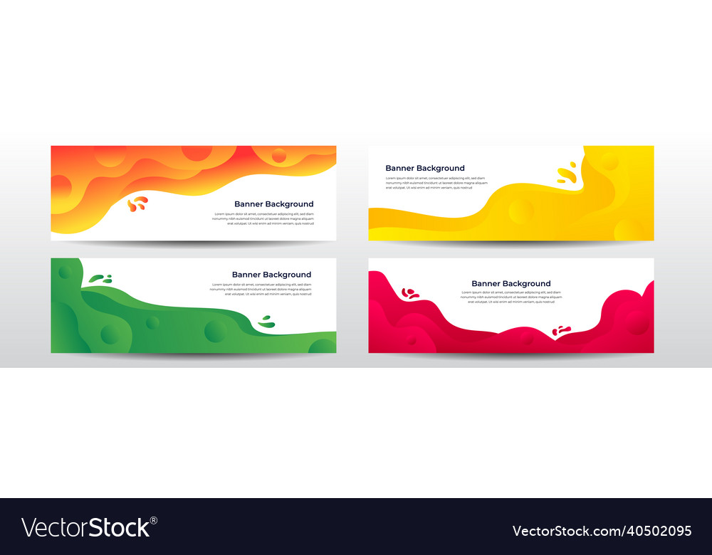 Web banner design template header for site Vector Image