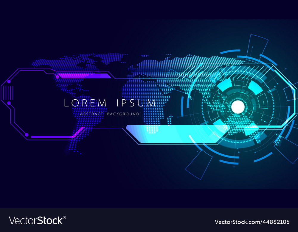 Abstract background digital concept map Royalty Free Vector