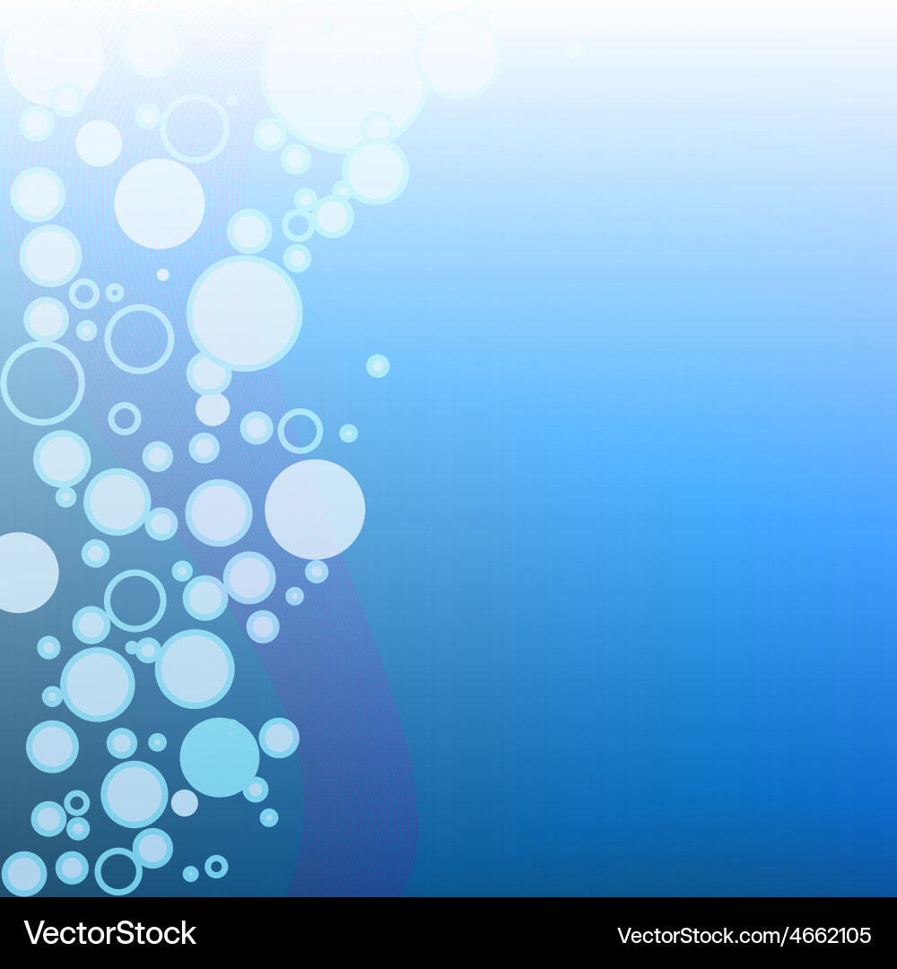 Bubbles in water Royalty Free Vector Image - VectorStock