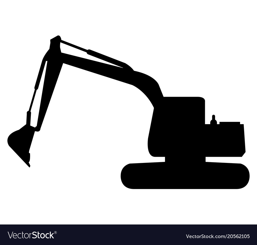 Excavator icon Royalty Free Vector Image - VectorStock