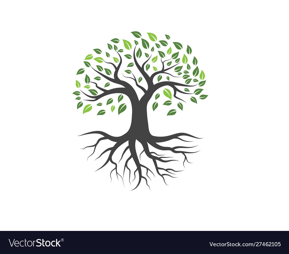 Logos green tree leaf Royalty Free Vector Image