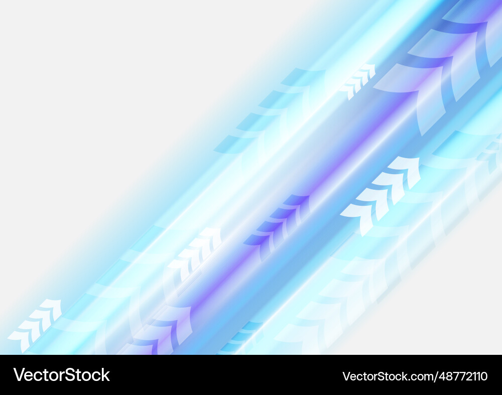 Blue violet arrows abstract technology background Vector Image
