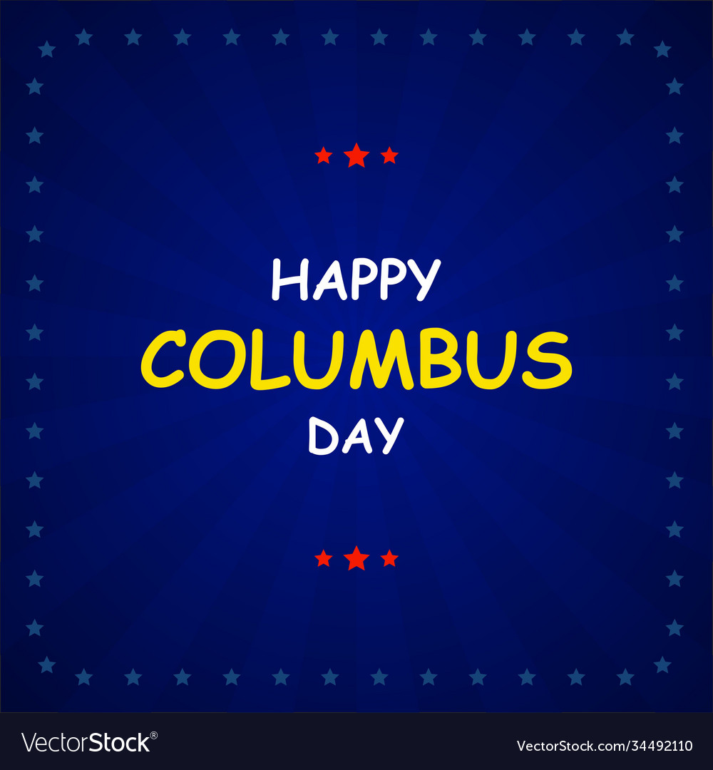 Columbus day on abstract background Royalty Free Vector