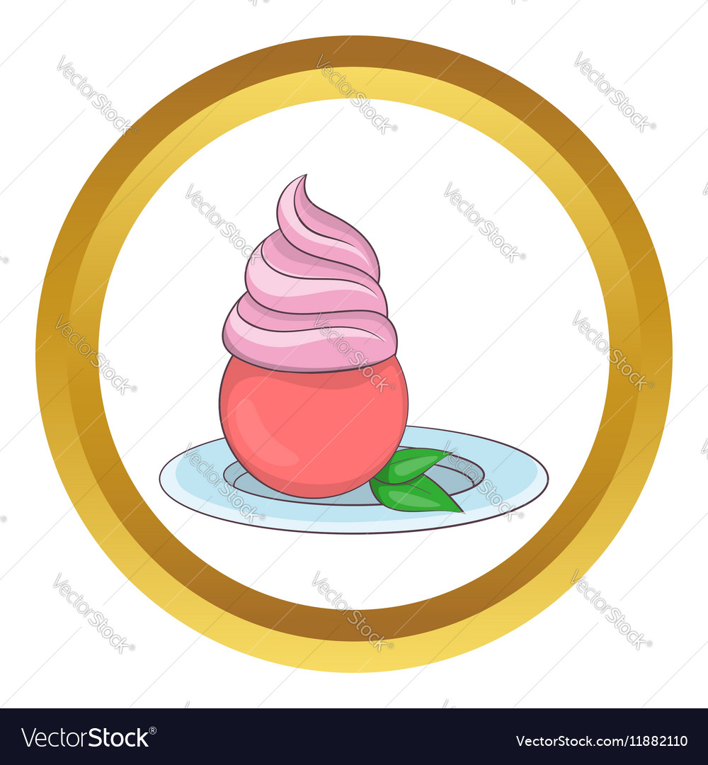Mint ice cream icon Royalty Free Vector Image VectorStock