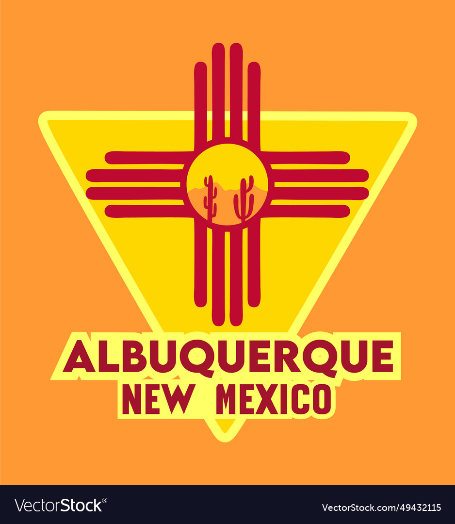 Albuquerque new mexico united states Royalty Free Vector