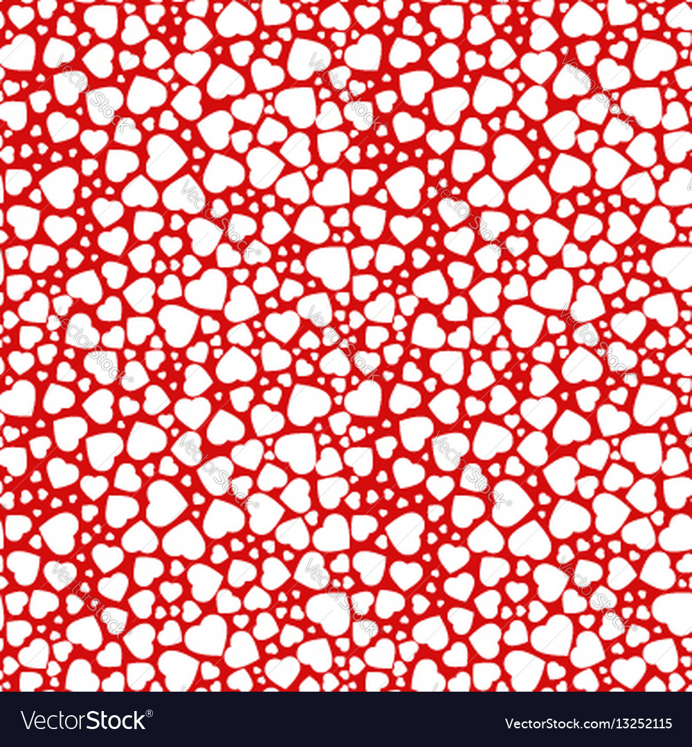 Heart seamless pattern of the icons hearts Vector Image