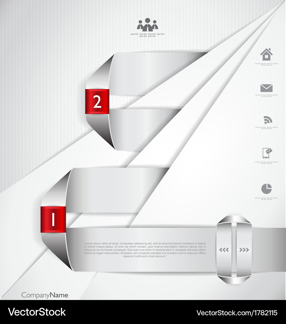 Modern design infographic template Royalty Free Vector Image