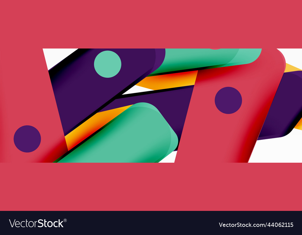 Tech minimal geometric wallpaper creative Vector Image