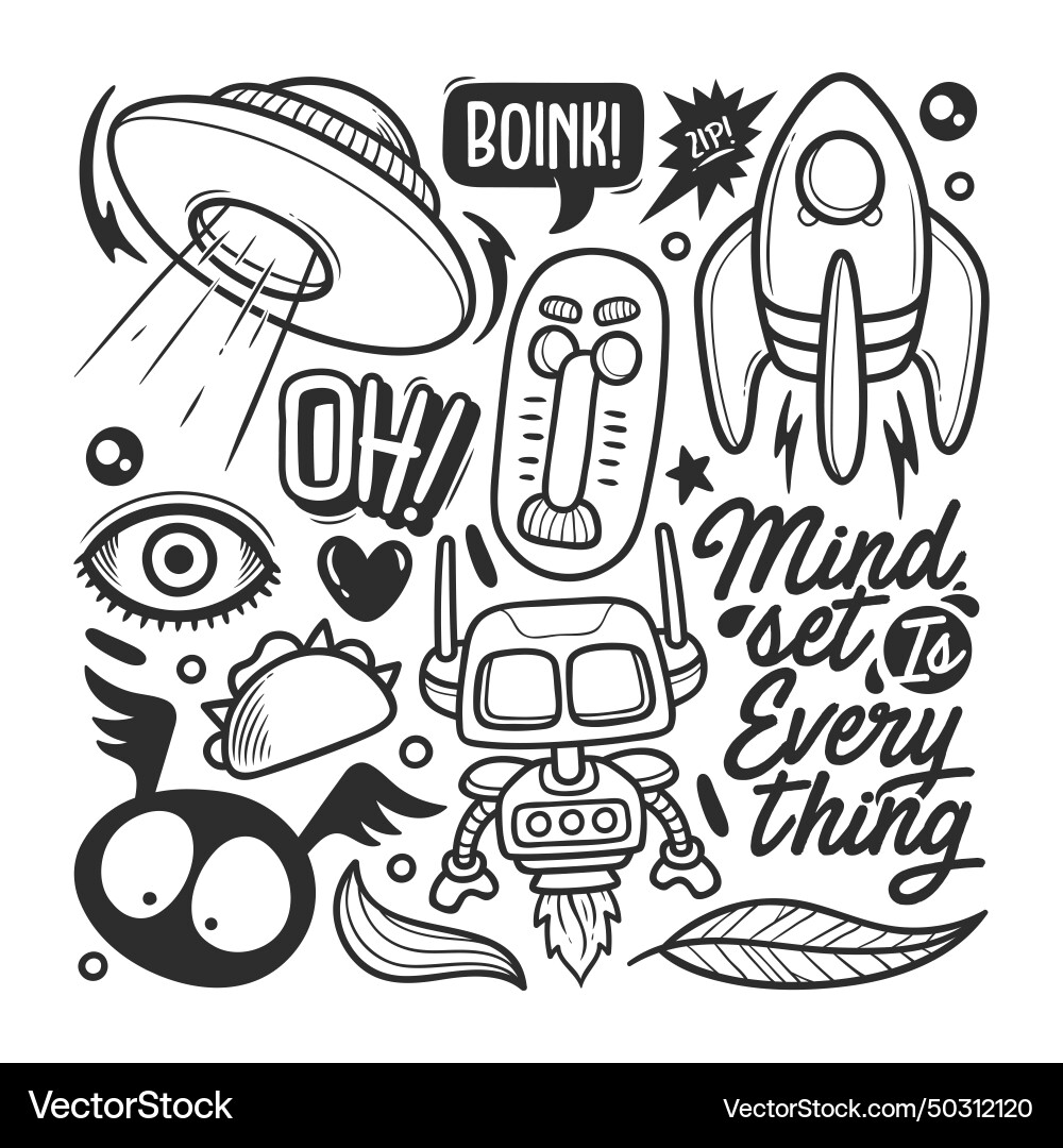 Print Things Vector Print Royalty Free Vector Image - VectorStock