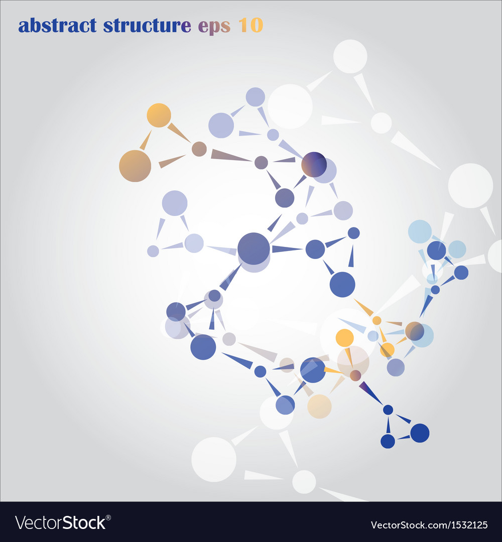 Abstract structure Royalty Free Vector Image - VectorStock