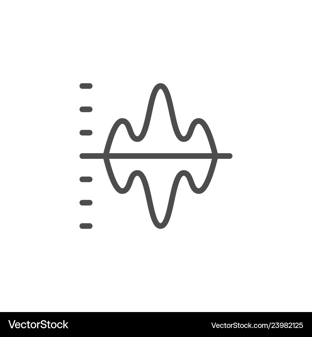 Graph line icon Royalty Free Vector Image - VectorStock